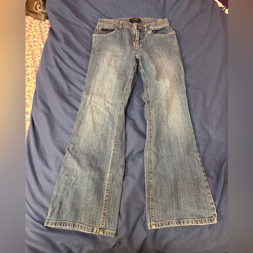 Classic Blue Women's Jeans low wait flared